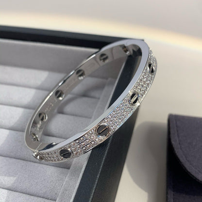 [Radiant Gem]¯LOVE BRACELET 6.1MM DIAMOND-PAVED CERAMIC