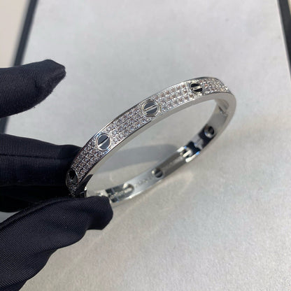 [Radiant Gem]¯LOVE BRACELET 6.1MM DIAMOND-PAVED CERAMIC