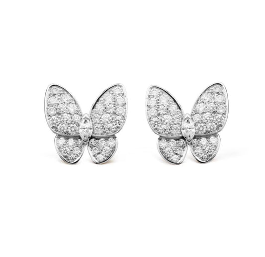 [Radiant Gem]¯BUTTERFLY ALL DIAMOND EARRINGS