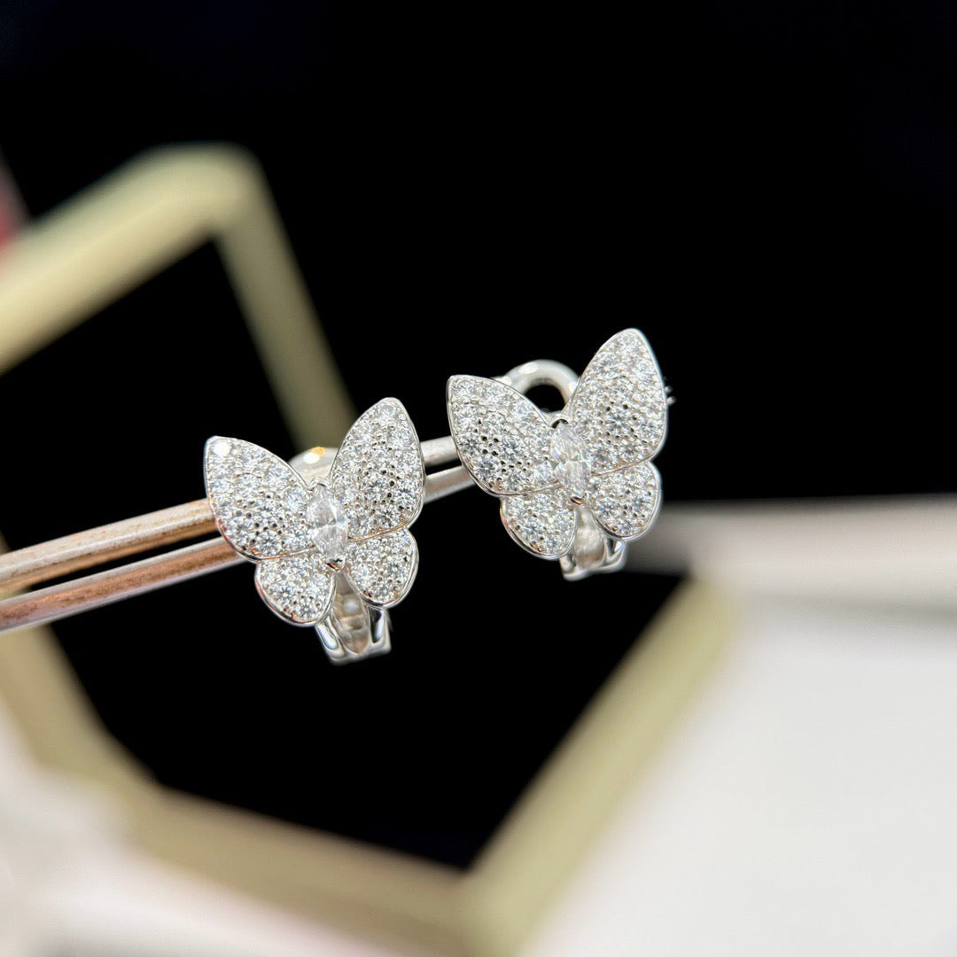 [Radiant Gem]¯BUTTERFLY ALL DIAMOND EARRINGS