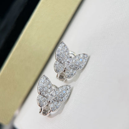 [Radiant Gem]¯BUTTERFLY ALL DIAMOND EARRINGS