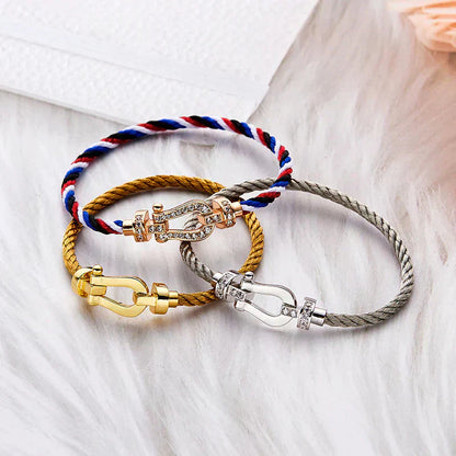 [Radiant Gem]¯FORCE LARGE HORSESHOE NO DIAMOND BRACELET GOLD