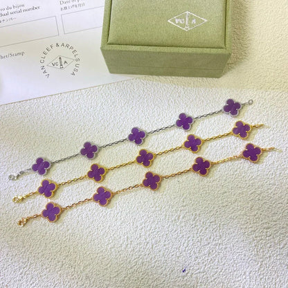 [Radiant Gem]New  CLOVER 5 MOTIF VIOLET BRACELET COLLECTION