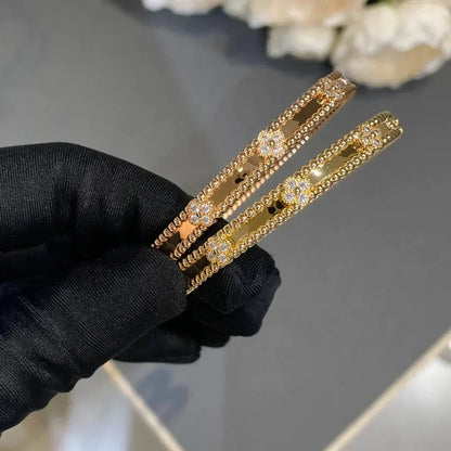 [Radiant Gem]¯CLOVER BRACELET 4MM DIAMONDS