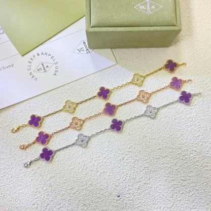 [Radiant Gem]New  CLOVER 5 MOTIF VIOLET BRACELET COLLECTION