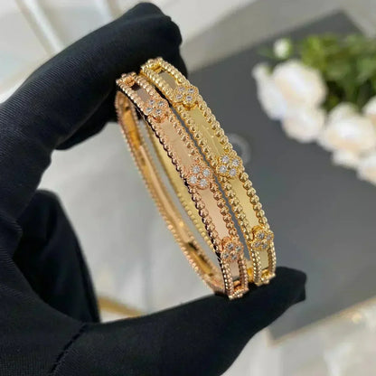 [Radiant Gem]¯CLOVER BRACELET 4MM DIAMONDS