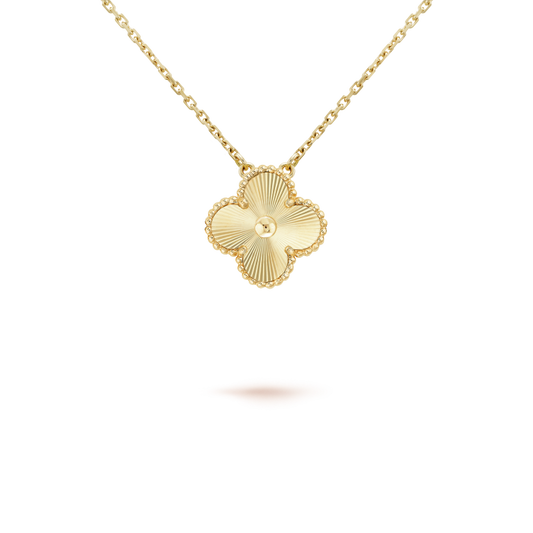 [Radiant Gem]¯CLOVER 15MM LASER NECKLACE