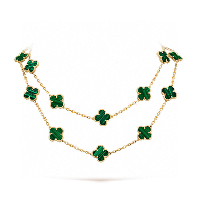 [Radiant Gem]¯CLOVER 20 MOTIFS MALACHITE GOLD
