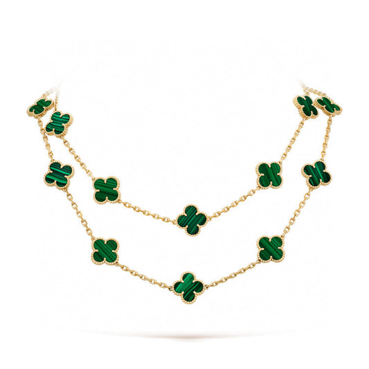 [Radiant Gem]¯CLOVER 20 MOTIFS MALACHITE GOLD