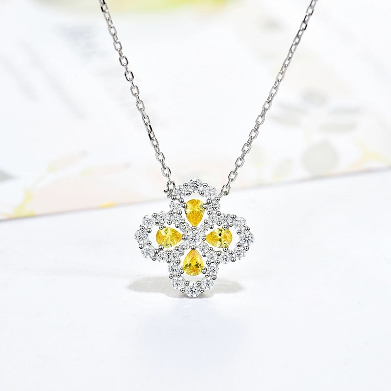 [Radiant Gem]¯LOOP NECKLACE FULL MOTIF DIAMOND 16MM MULTIPLE COLORS