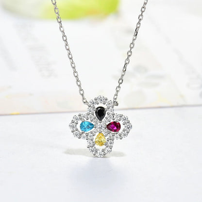 [Radiant Gem]¯LOOP NECKLACE FULL MOTIF DIAMOND 16MM MULTIPLE COLORS