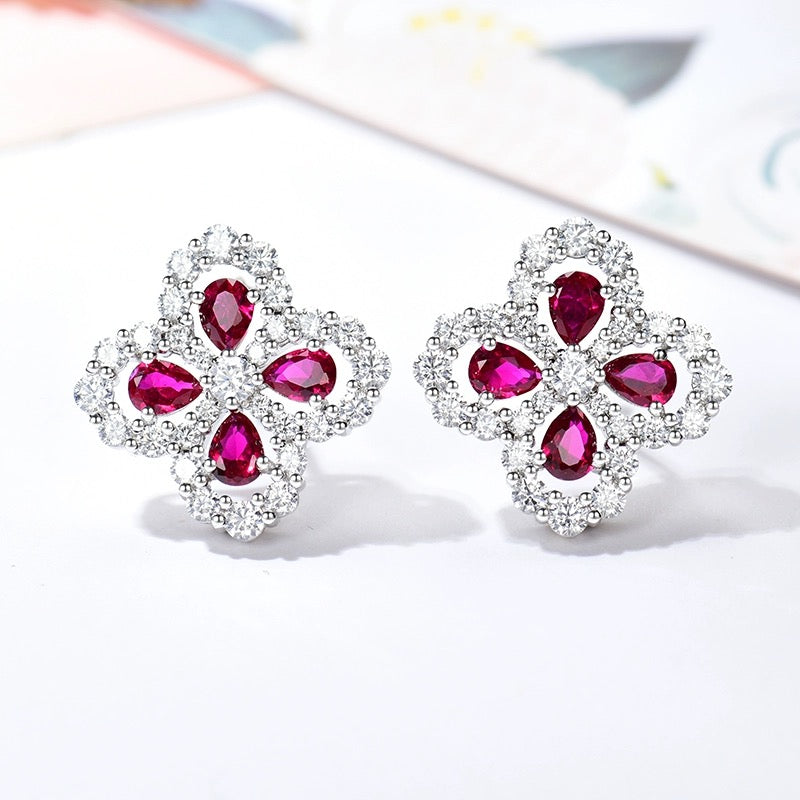 [Radiant Gem]¯LOOP EARRINGS FULL MOTIF DIAMOND 16MM