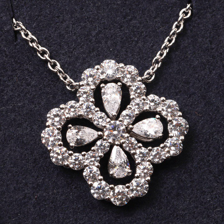 [Radiant Gem]¯LOOP NECKLACE FULL MOTIF DIAMOND 16MM MULTIPLE COLORS