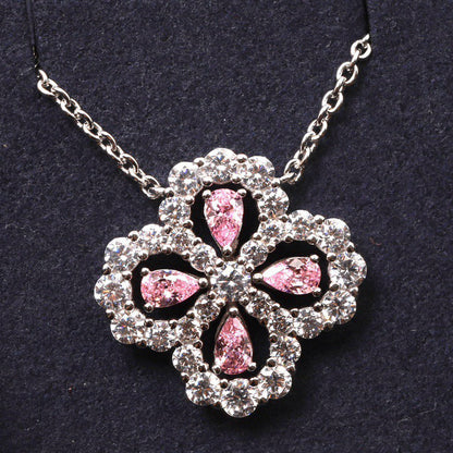 [Radiant Gem]¯LOOP NECKLACE FULL MOTIF DIAMOND 16MM MULTIPLE COLORS