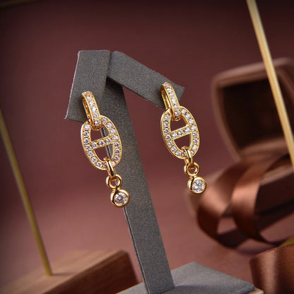 [Radiant Gem]¯HM CHAINE DIAMOND EARRINGS