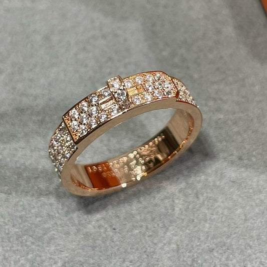 [Radiant Gem]¯KELLY PINK GOLD DIAMOND RING