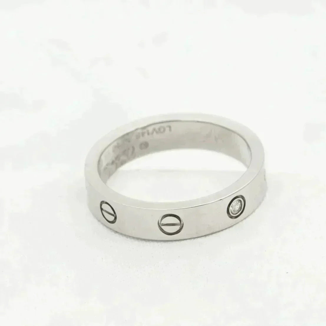 [Radiant Gem]¯LOVE RING 4MM 1 DIAMOND SILVER