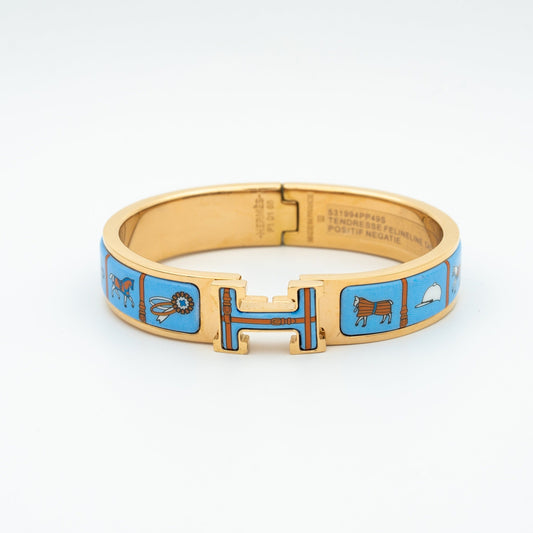 [Radiant Gem]¯H PINK GOLD BRACELET BLUE CERAMIC