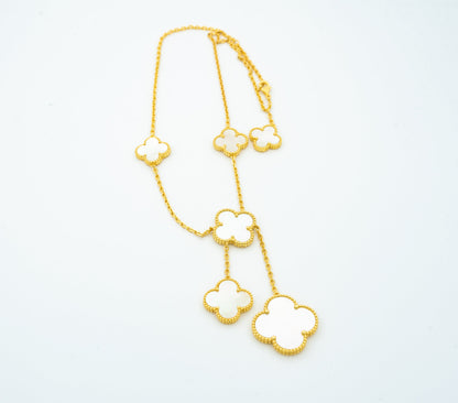 [Radiant Gem]¯CLOVER MOTHER OF PEARL NECKLACE 6 MOTIF