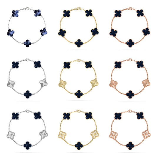 [Radiant Gem]New CLOVER 5 MOTIF PIETERSITE BRACELET COLLECTION