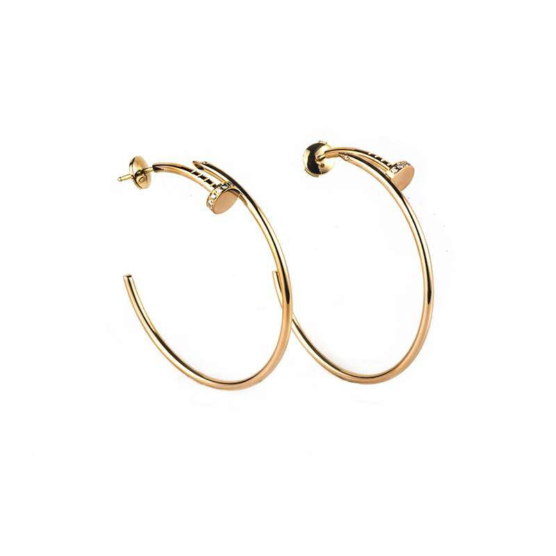 [Radiant Gem]¯JUSTE EARRINGS GOLD DIAMONDS 1.8MM