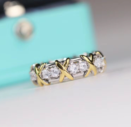 [[Radiant Gem]¯]Classic Gold Diamond Ring