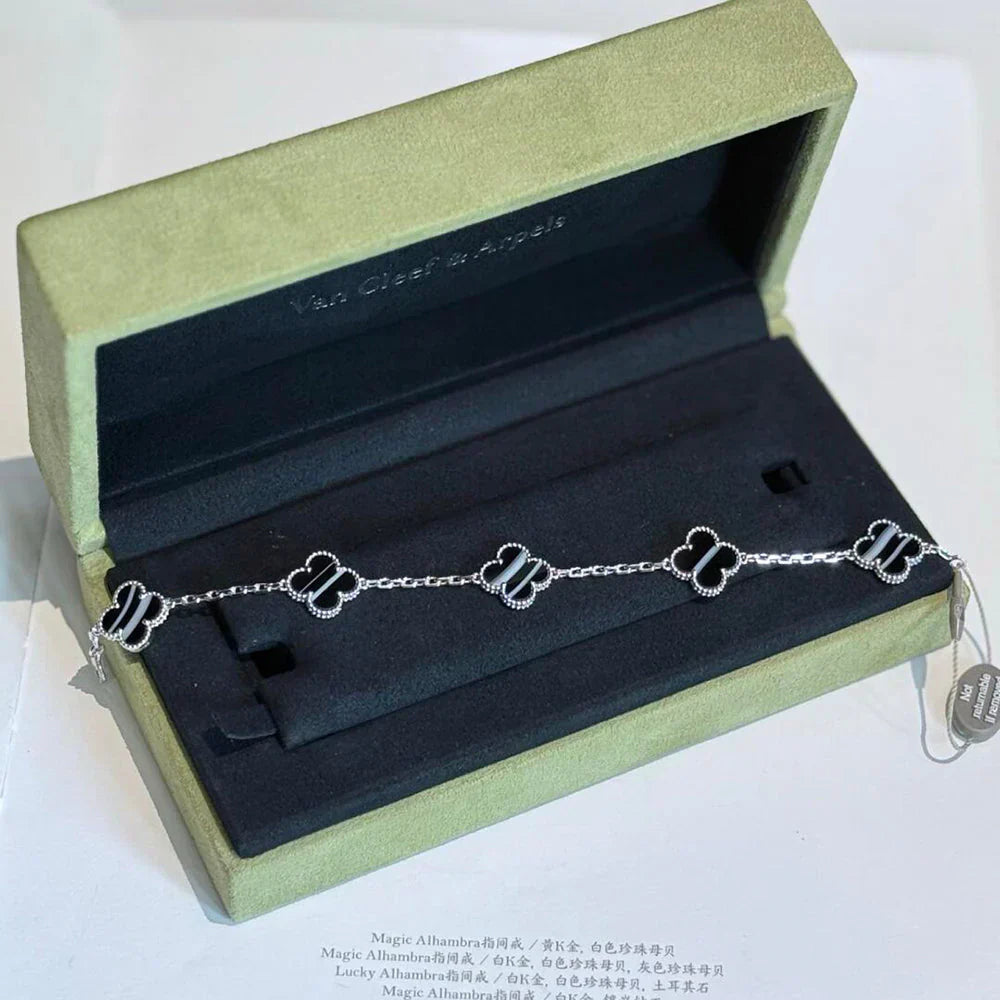 [Radiant Gem]New  CLOVER 5 MOTIF PULSAR STONE BRACELET COLLECTION