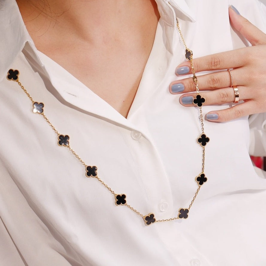 [Radiant Gem]¯CLOVER 20 MOTIFS ONYX ROSE GOLD