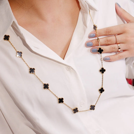 [Radiant Gem]¯CLOVER 20 MOTIFS ONYX ROSE GOLD