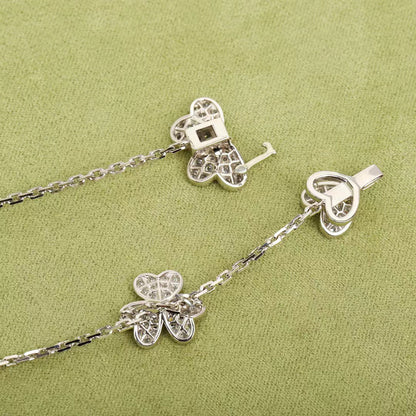 [Radiant Gem]¯FRIVOLE SILVER 9 FLOWERS NECKLACE