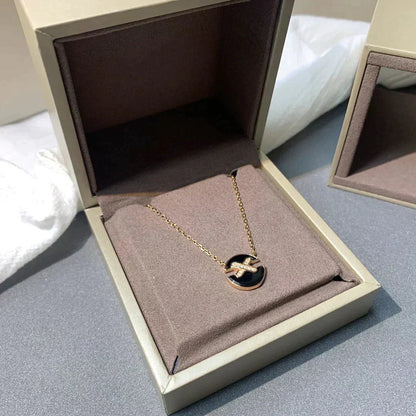 [Radiant Gem]¯JEUX DE ROSE GOLD DIAMOND NECKLACE
