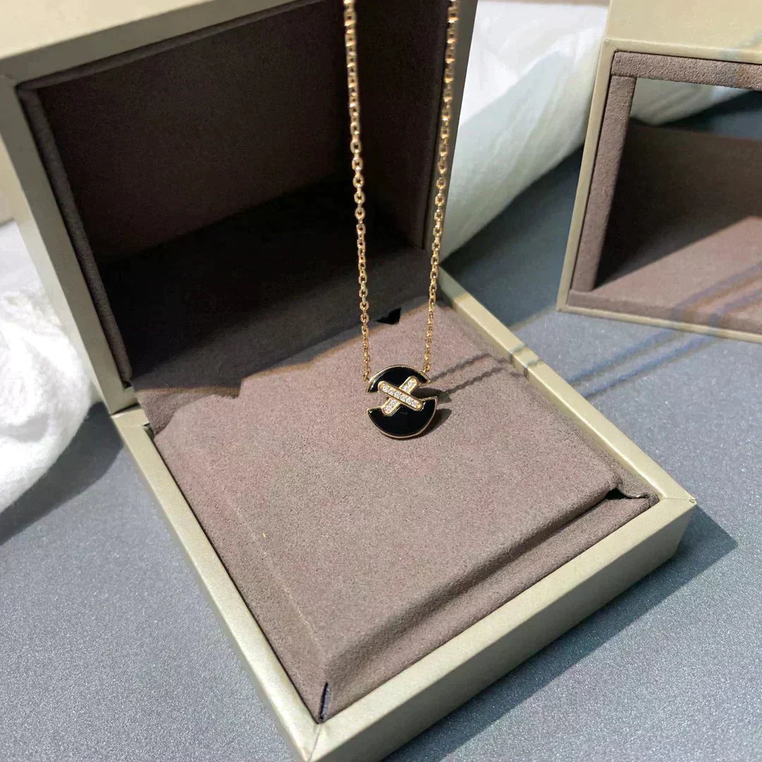 [Radiant Gem]¯JEUX DE ROSE GOLD DIAMOND NECKLACE