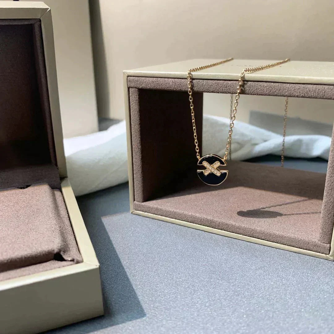[Radiant Gem]¯JEUX DE ROSE GOLD DIAMOND NECKLACE