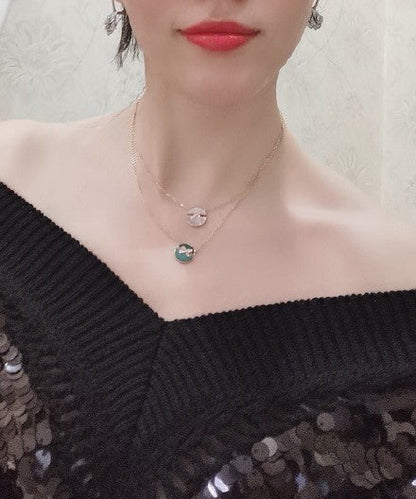 [Radiant Gem]¯JEUX DE ROSE GOLD DIAMOND NECKLACE