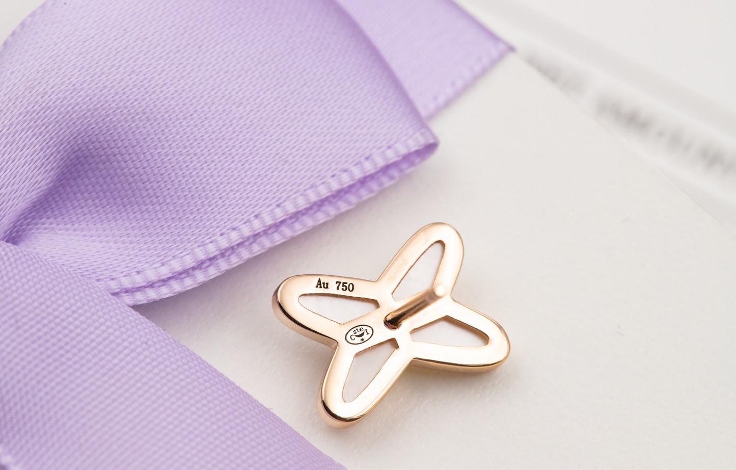 [Radiant Gem]¯JEUX DE WHITE MOP PINK GOLD DIAMOND EARRINGS