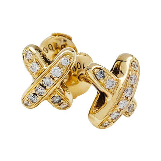 [Radiant Gem]¯JEUX DE GOLD DIAMOND EARRINGS