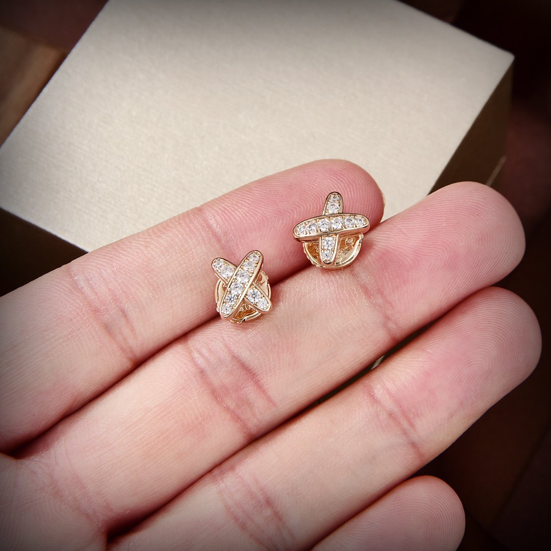 [Radiant Gem]¯JEUX DE GOLD DIAMOND EARRINGS