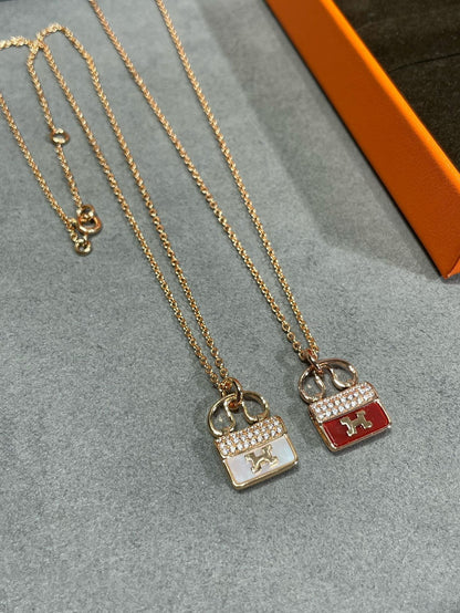 [Radiant Gem]¯H CIRCE MOISSANITE PENDANT NECKLACE GOLD