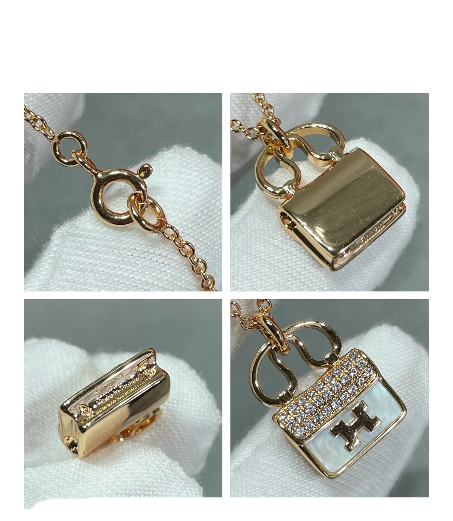 [Radiant Gem]¯H CIRCE MOISSANITE PENDANT NECKLACE GOLD