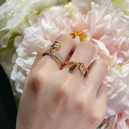 [Radiant Gem]¯HM KELLY CLOCHETTE DOUBLE RING IN  WITH DIAMONDS
