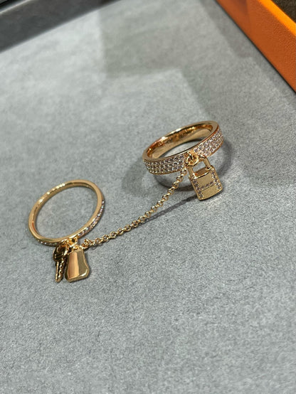 [Radiant Gem]¯HM KELLY CLOCHETTE DOUBLE RING IN  WITH DIAMONDS