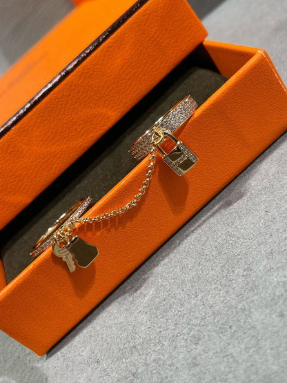 [Radiant Gem]¯HM KELLY CLOCHETTE DOUBLE RING IN  WITH DIAMONDS
