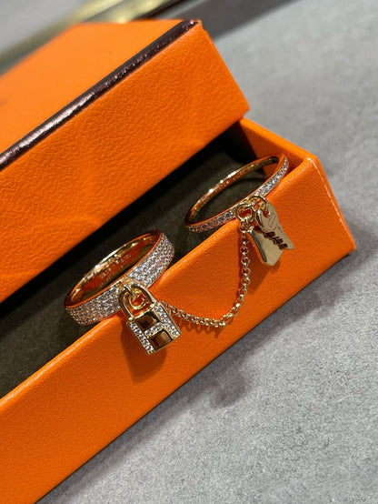 [Radiant Gem]¯HM KELLY CLOCHETTE DOUBLE RING IN  WITH DIAMONDS