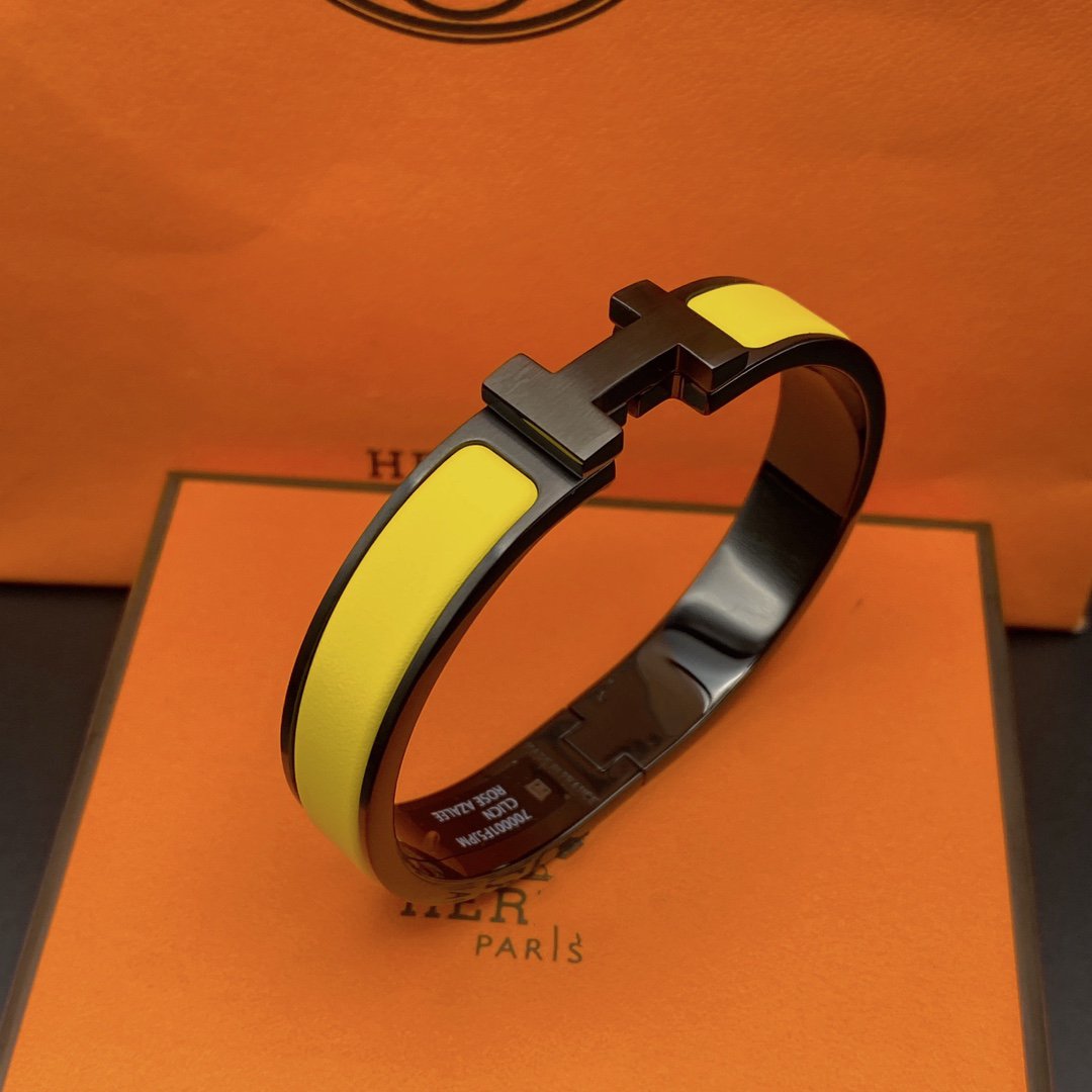 [Radiant Gem]¯CLIC HM SO BLACK YELLOW BRACELET