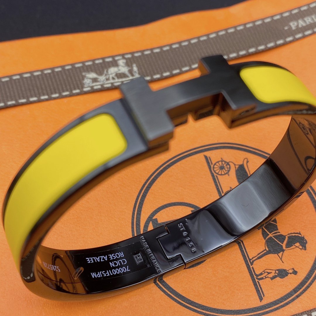 [Radiant Gem]¯CLIC HM SO BLACK YELLOW BRACELET