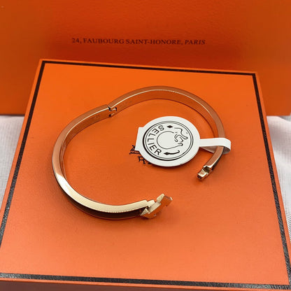 [Radiant Gem]¯CLASSIC HM CLIC BLACK 8MM ENAMEL BRACELET