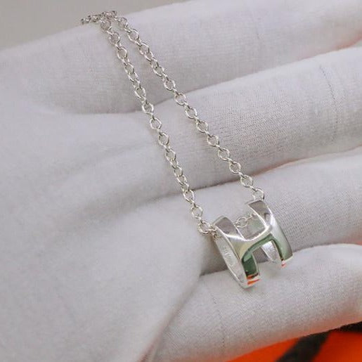 [Radiant Gem]¯HM NECKLACE H LETTER OVAL SERIES