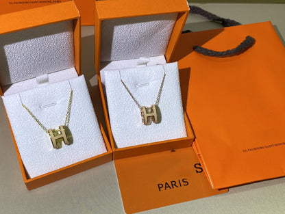 [Radiant Gem]¯HM CLIC YELLOW ENAMEL GOLD NECKLACE
