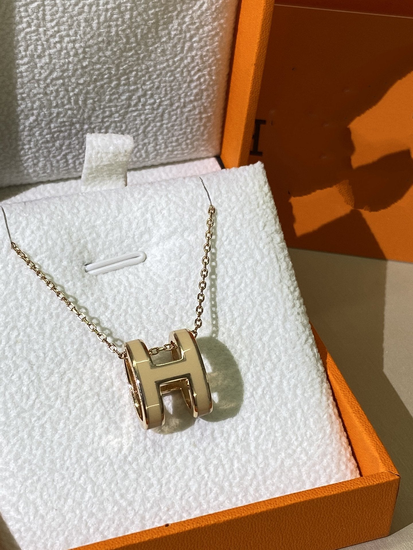 [Radiant Gem]¯HM CLIC YELLOW ENAMEL GOLD NECKLACE