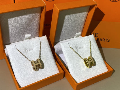 [Radiant Gem]¯HM CLIC YELLOW ENAMEL GOLD NECKLACE